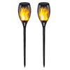8PCS Solar Dancing Flame Lamp LED Torch Stake Flickering Outdoor Garden Light UK
