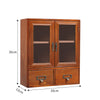 Small Desktop Wooden Storage Unit Jewellery Trinket Box Cabinet Display Shelves