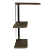 Rustic Wood Corner Shelf Home Display Storage Rack Wall Floating Shelf 3 Tier UK