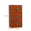 Small Desktop Wooden Storage Unit Jewellery Trinket Box Cabinet Display Shelves