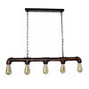 Vintage Industrial Ceiling Pendant Light Steampunk Pipe 5Way Hanging Retro Lamp