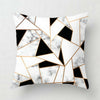 Geometric Marble Cushion Covers Pink Grey Sofa Pillow Case Home Rose Gold Decor