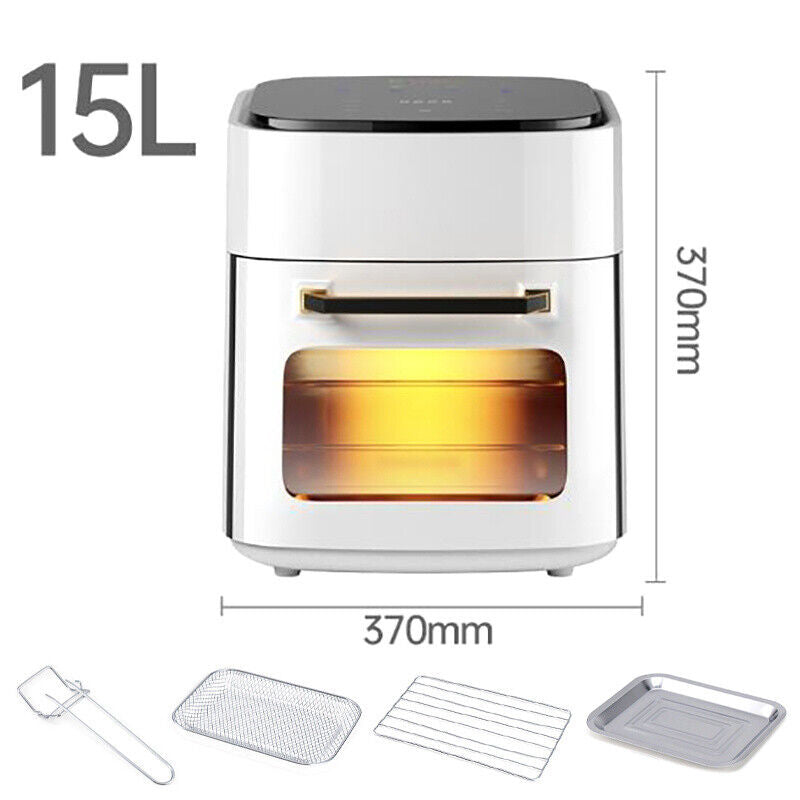 LARGE SPACE 4.5-15L Air Fryer Convection Roasts Healthy Cooker Frying Chips Meat