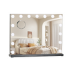 Hollywood Vanity Make Up Mirror with Lights 18-LED Tabletop Wall Metal 80x62cm