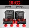 10KG-30KG Dumbbells Set Pair of Home Gym Barbell/Dumbells Body Building Weight