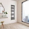 Bathroom Radiator Heated Flat Panel Straight White Black Anthracite Chrome