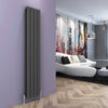 Anthracite Designer Radiator Vertical Horizontal Flat Panel Oval Column Rads