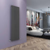 Anthracite Designer Radiator Vertical Horizontal Flat Panel Oval Column Rads
