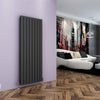 Anthracite Designer Radiator Vertical Horizontal Flat Panel Oval Column Rads