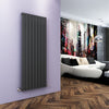 Anthracite Designer Radiator Vertical Horizontal Flat Panel Oval Column Rads