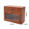Small Desktop Wooden Storage Unit Jewellery Trinket Box Cabinet Display Shelves
