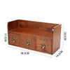 Small Desktop Wooden Storage Unit Jewellery Trinket Box Cabinet Display Shelves