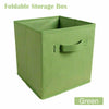 Foldable Storage Canvas Collapsible Folding Box Clothes Organizer Fabric Cube UK