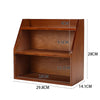 Small Desktop Wooden Storage Unit Jewellery Trinket Box Cabinet Display Shelves