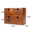 Small Desktop Wooden Storage Unit Jewellery Trinket Box Cabinet Display Shelves