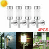 Stainless Steel Solar LED Wall Lights Fence Door Security Lamp Outdoor Garden
