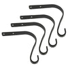 4PCS Garden Hanging Wall Brackets Outdoor Basket Plant Pot Hanger Hooks Decor