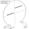 Oversize Large Round Wedding Arch Backdrop Stand Double Hoop Party Drapery Frame