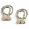 2X Strong Magnetic Curtain Tie Backs Buckle Clips Holdbacks Rope Tiebacks Home
