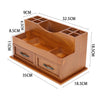 Small Desktop Wooden Storage Unit Jewellery Trinket Box Cabinet Display Shelves
