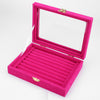 UK Velvet Jewelry Display Organizer Storage Necklaces Earrings Ring
