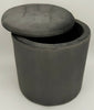 Round Ottoman Storage Pouffe Stool Soft Velvet Footstool Dressing Vanity Chair