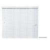 White Venetian Blinds Wooden Taped Slats Window Blinds -120cm Drop Various Width