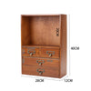 Small Desktop Wooden Storage Unit Jewellery Trinket Box Cabinet Display Shelves