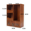 Small Desktop Wooden Storage Unit Jewellery Trinket Box Cabinet Display Shelves