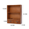 Small Desktop Wooden Storage Unit Jewellery Trinket Box Cabinet Display Shelves