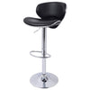 1/2 x Bar Stools PU Leather Adjustable Swivel Kitchen Breakfast Bar Stools