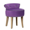 Scrollback Velvet Button Dressing Table Chair Vanity Stool Piano Stools Bedroom