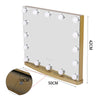 Hollywood Cosmetic Mirror LED Light MakeUp Vanity Shaving Bath Round/Rectangular