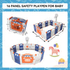 14/16 Panels Kids Safety Playpen Foldable Activity Centre Baby Infant Play Yard