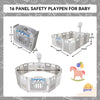 14/16 Panels Kids Safety Playpen Foldable Activity Centre Baby Infant Play Yard