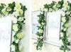16Heads 7Ft Artificial Faux Silk Flower Rose Leaf Garland Vine Home Party Decor