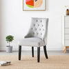Windsor Tufted Studded Velvet Dining Accent Chair Victoria Door Knocker 1/2/4/6