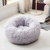 S-XL Pet Dog Cat Calming Beds Comfy Shag Warm Fluffy Bed Nest Mattress Donut Pad