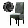 Velvet Dining Chair Seats Covers Large Size Stretch Plush Slipcovers Protectors
