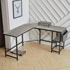 L Shaped Computer Corner Desk Table with Monitor Stand/Shelf/Si