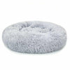 Pet Dog Cat Calming Bed Comfy Shag Warm Fluffy Cushion Mattress Fur Round Nest