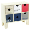Miniature Wooden Drawer Table Top Small Cabinet Accessories Storage Organiser