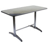 Aluminium Chrome Bistro Table Square Round Stacking Chair Cafe Outdoor Furniture