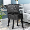 Soft Dressing Table Chair Vanity Makeup Stool Dining Seat Pouffe with Wood Legs