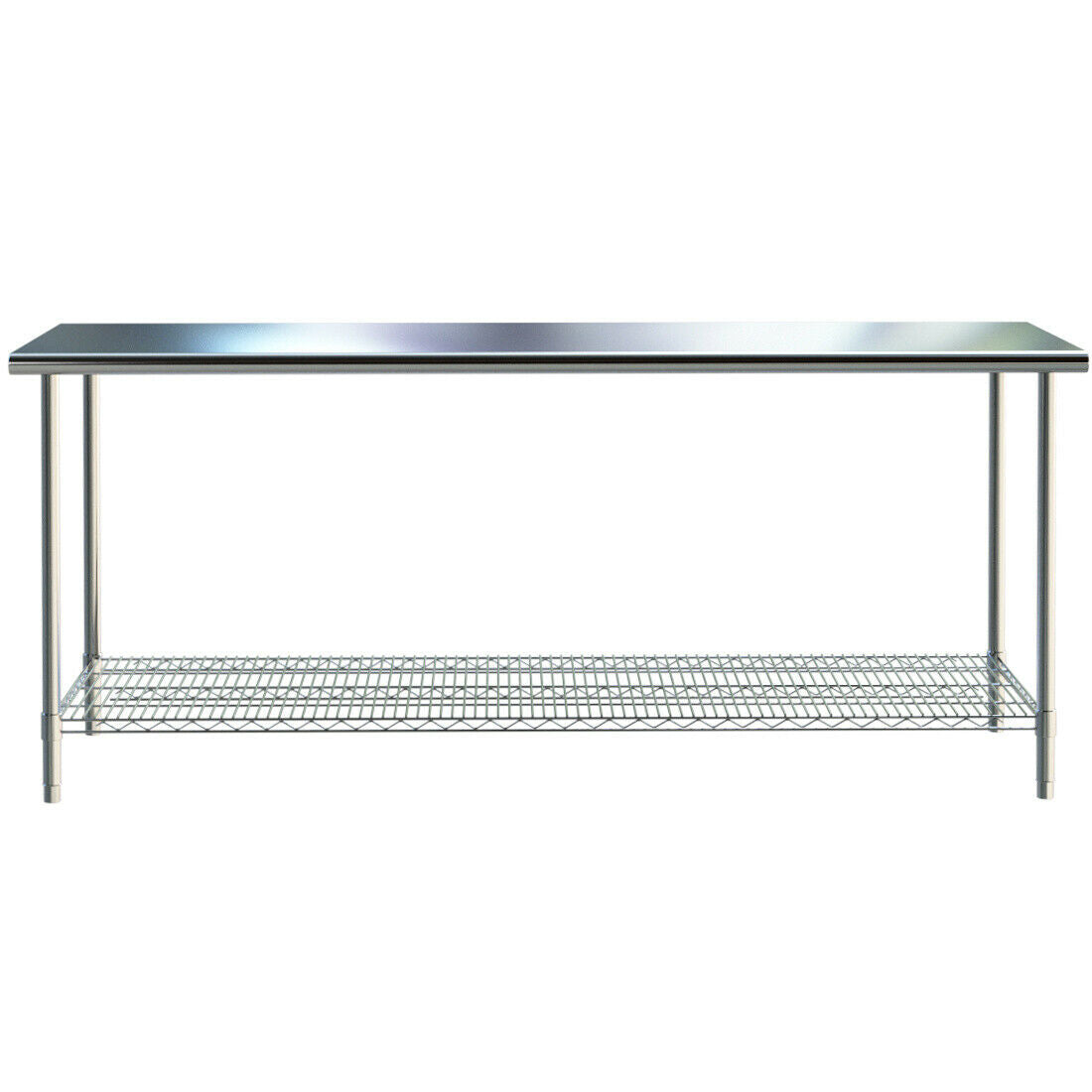 2/3/4/5/6FT Stainless Steel Commercial Kitchen Work Bench Catering Table +Shelf