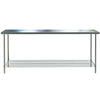 2/3/4/5/6FT Stainless Steel Commercial Kitchen Work Bench Catering Table +Shelf