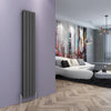 Anthracite Designer Radiator Vertical Horizontal Flat Panel Oval Column Rads