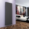 Anthracite Designer Radiator Vertical Horizontal Flat Panel Oval Column Rads