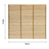 Garden Fence Screen Slatted Pine Wood Panel Screening Treated Privacy Fencing