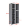 5 7 Cubes Bookcase Display Shelving Storage Unit Wood Stand Shelves Home Office